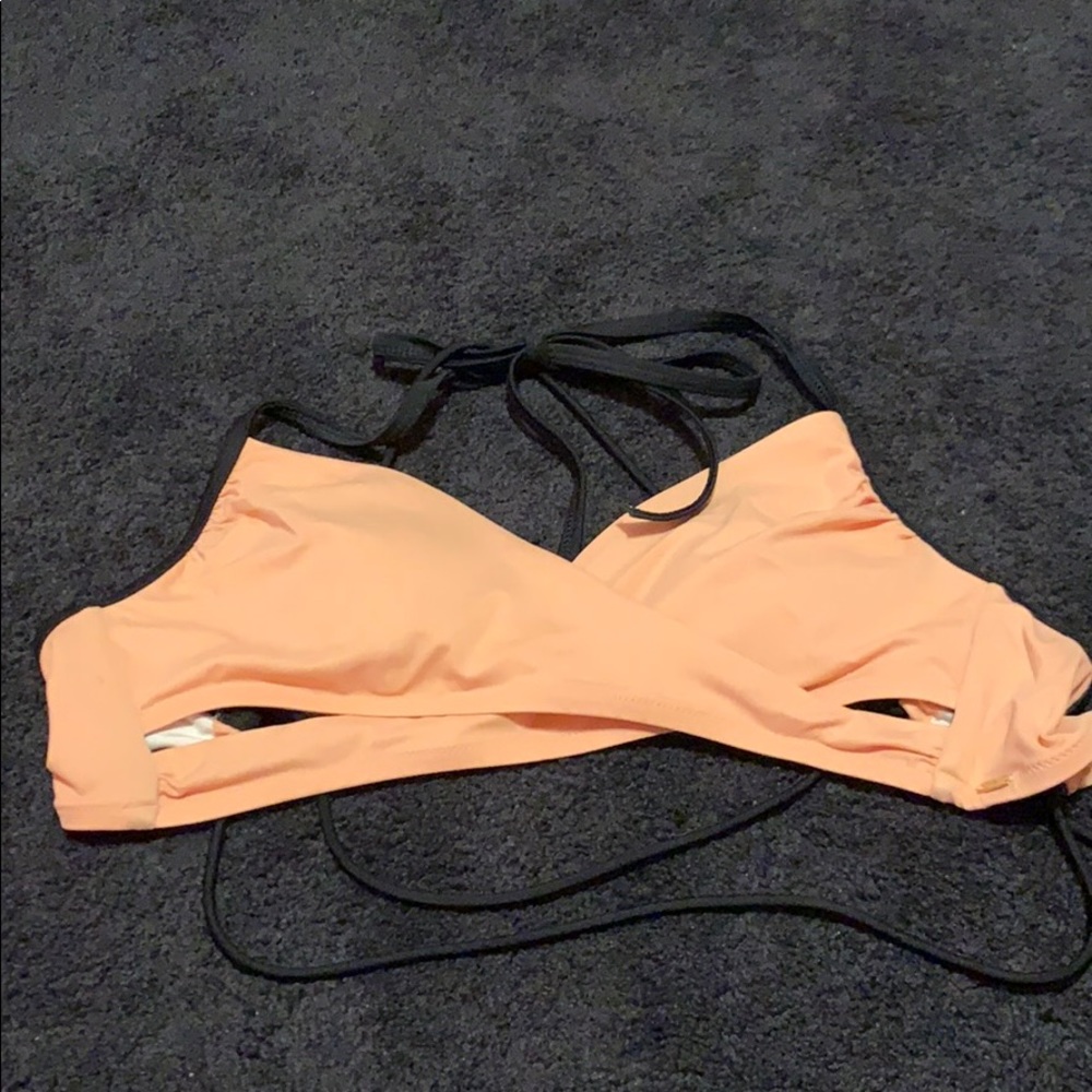 Pink swimsuit top